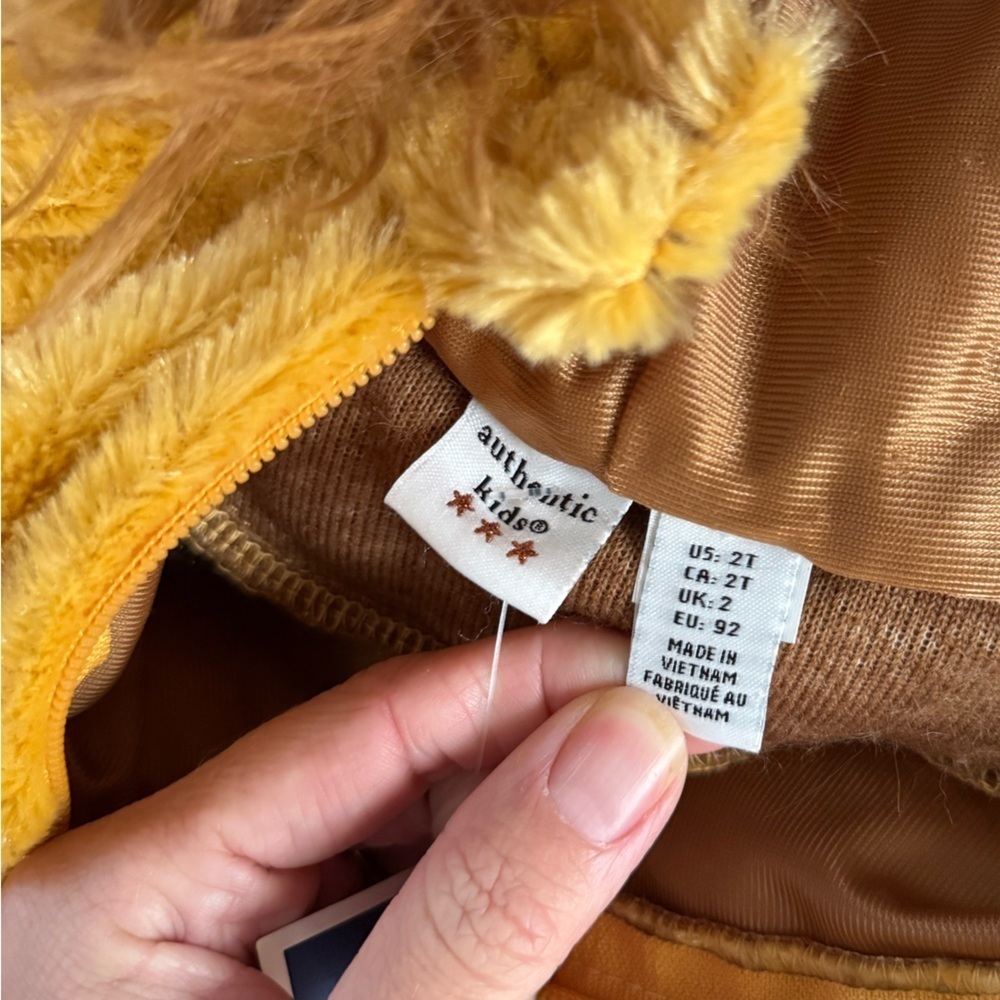 Lion Costume for Kids Authentic Kids size 2T - Picture 3 of 3